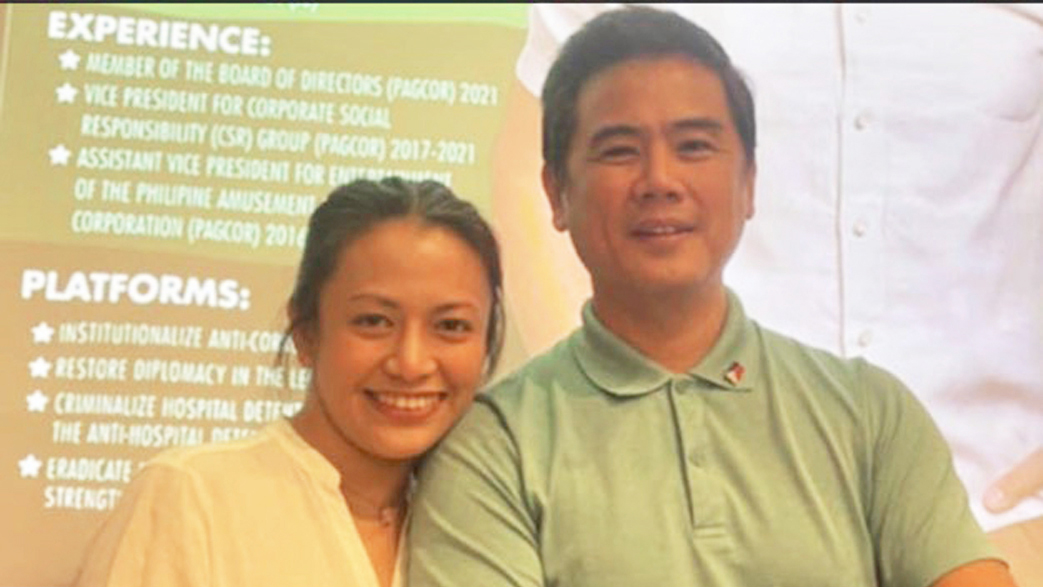 JIMMY BONDOC with fiancée ISABEL TORRIJOS