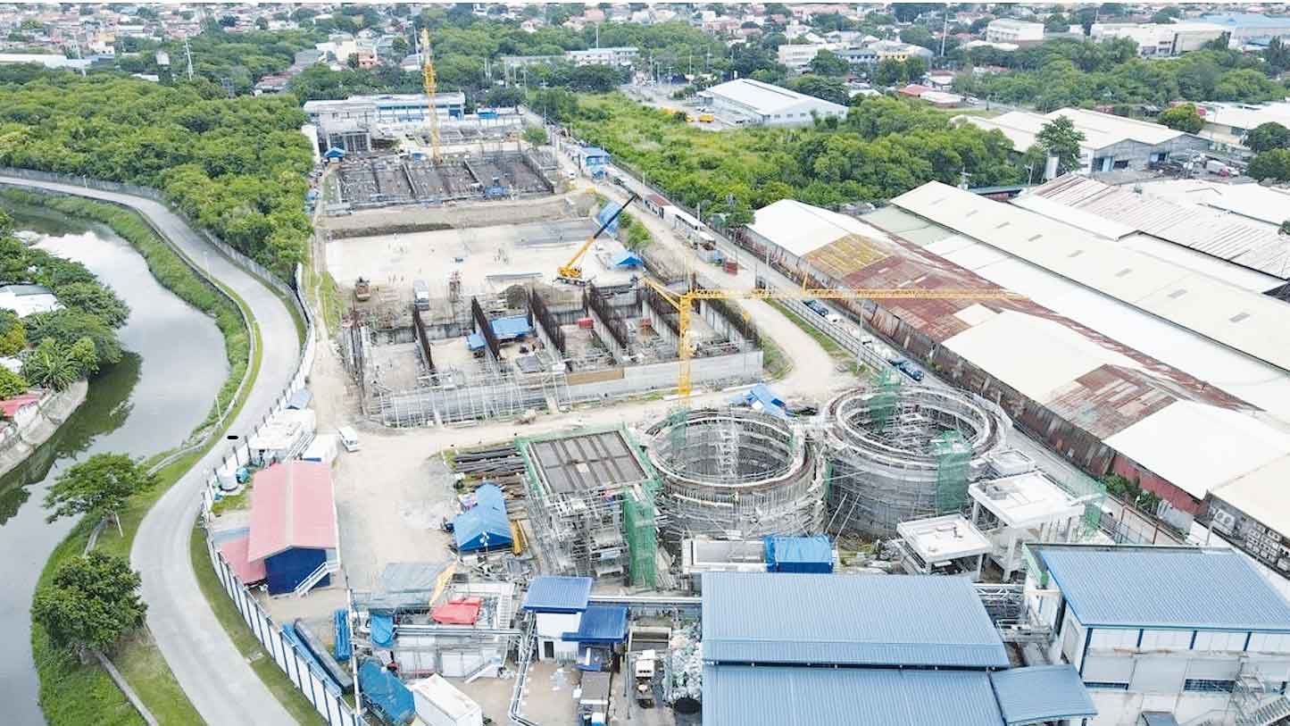 Ongoing construction of the WRF.