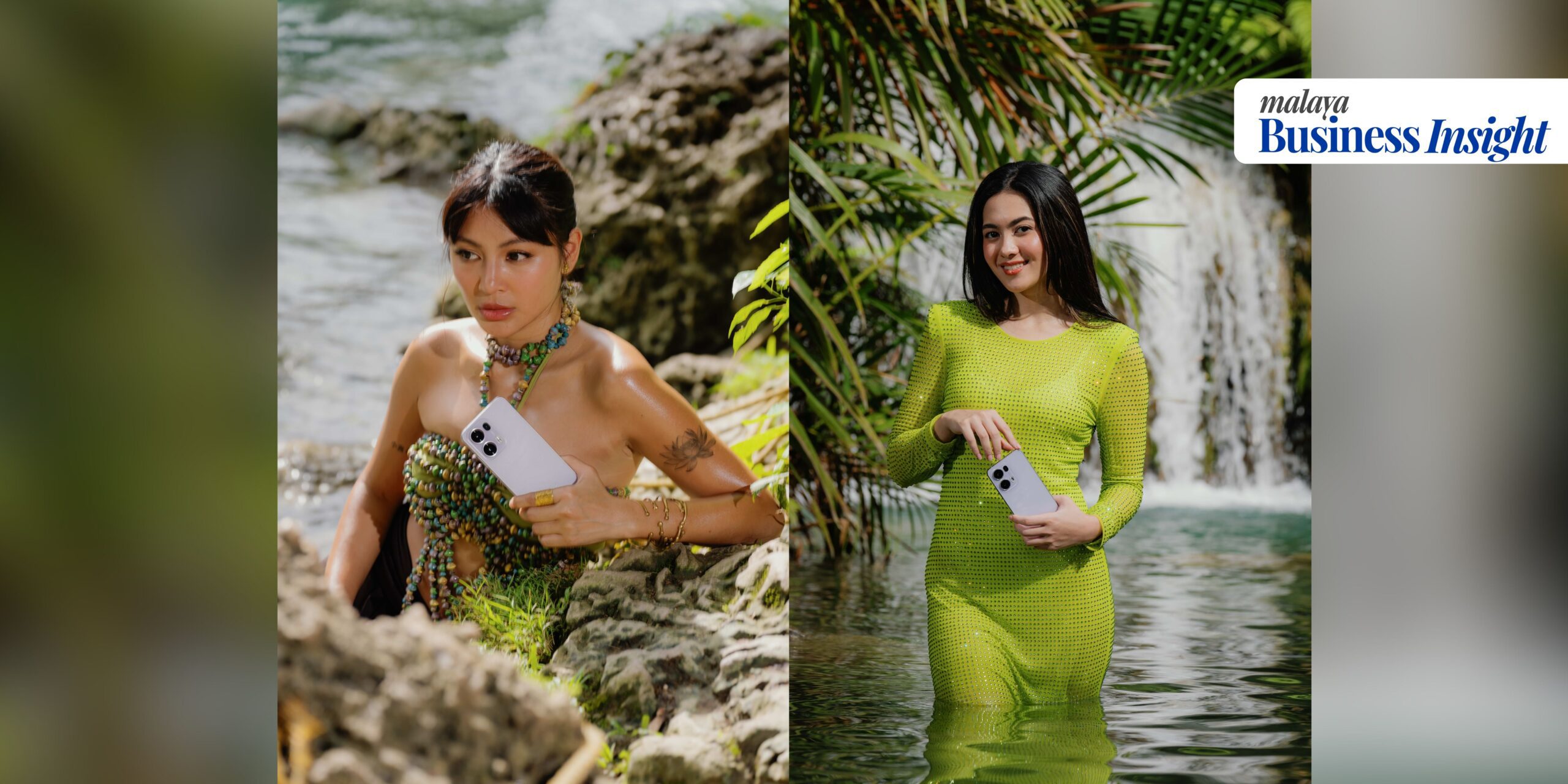 OPPO Reno League member Atasha Muhlach and Nadine Lustre with the OPPO Reno13 Series 5G