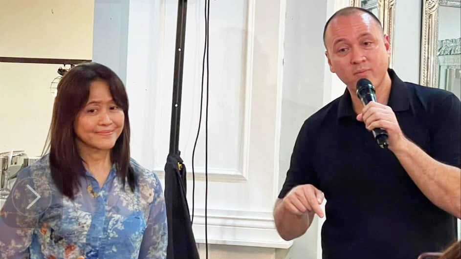Roselle Monteverde and Lino Cayetano